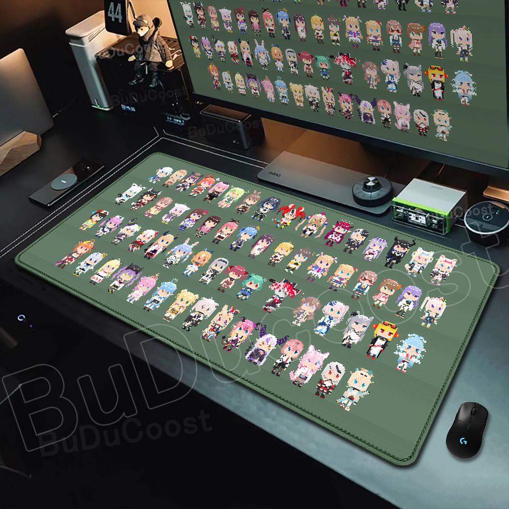 New Mouse Pad Large Hololive Minato Aqua Inugami Korone Computer Office Game Rubber Anti-slip Gaming Keyboard Desk Pads Mousepad