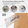 KAK 8pcs Hinge Repair Plate Brushed Stainless Steel Cabinet Hinge Fixing Plate Bracket Kit with Mounting Screws Door Hardware
