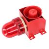 Industrial Siren Alarm Volume Tone Adjustable Waterproof Strong Bright Wall Mount Outdoor Siren Strobe EU Plug 220V