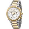 Stile White Bicolor Gents Quartz Chronograph Watch R8873642009