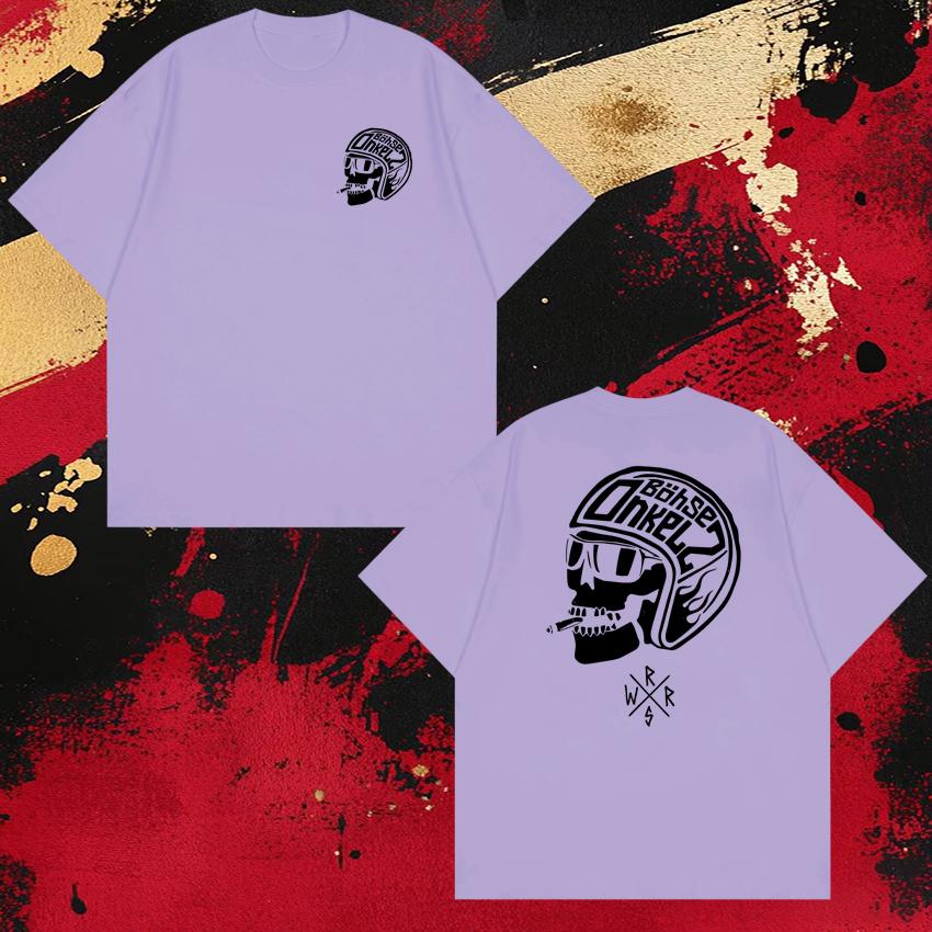 Rock Band Böhse Onkelz Helmet Tour 2026 Print T Shirts Unisex WOMEN Vintage Hip Hop Streetwear Unisex Cotton Short Sleeve Tshirts