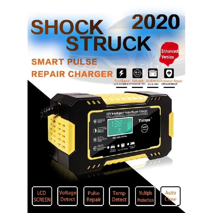 12V6A Car Motorcycle Battery Repair Charger All Intelligent Universal Type Lead Acid Storage Charger