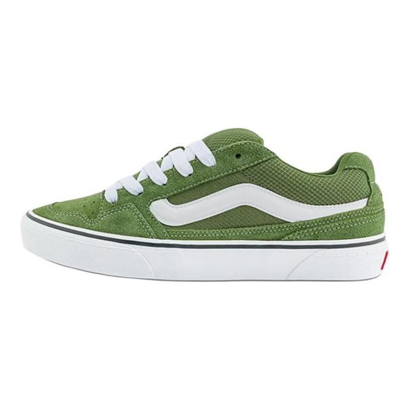 Vans Caldrone Abrasion Resistant Low top Skateboard Shoes Men's Green Sneakers VN000CSPD6S