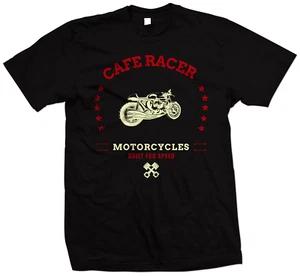 Cafe Racer Custom Motorcycle T Shirt - Built for Speed - Biker T Shirt