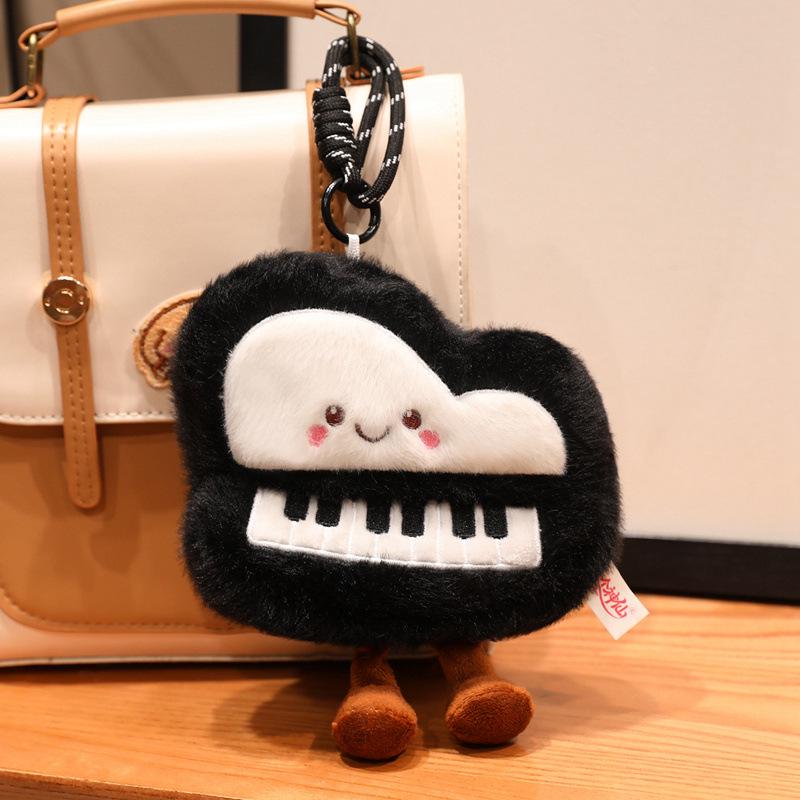 Musical Instrument Doll Figurine: Cute Music-Themed Piano & Guitar Plush Toy, Gift for Girls