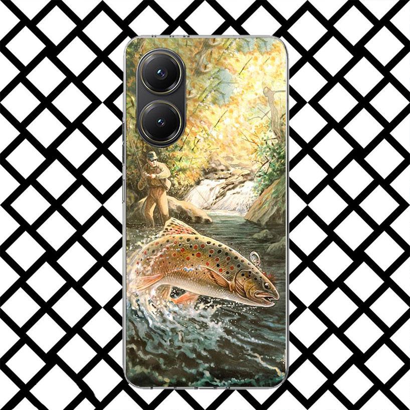 Hunting Fishing Man Phone Case for Xiaomi Poco F7 Ultra X7 X6 X5 Pro X4 Gt M8 M7 Redmi 15 15C 13 13C 12 12C Soft Cover Fundas Po