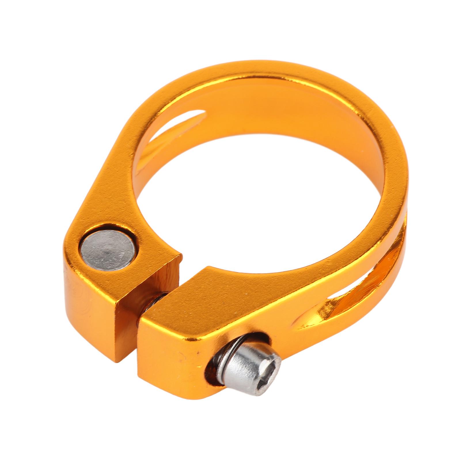 

Зажим для подседельного штыря велосипеда, быстросъемный, сверхлегкий, алюминиевый сплав, 34,9 мм, устойчивый к ржавчине, подседельный штырь велосипеда золотой