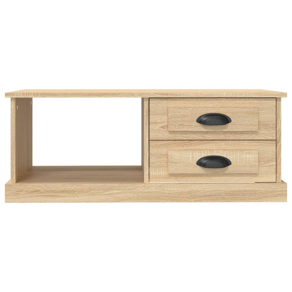 Vidaxl Stolik Kawowy, Dąb Sonoma, 90X50X35 Cm, Materiał Drewnopochodny