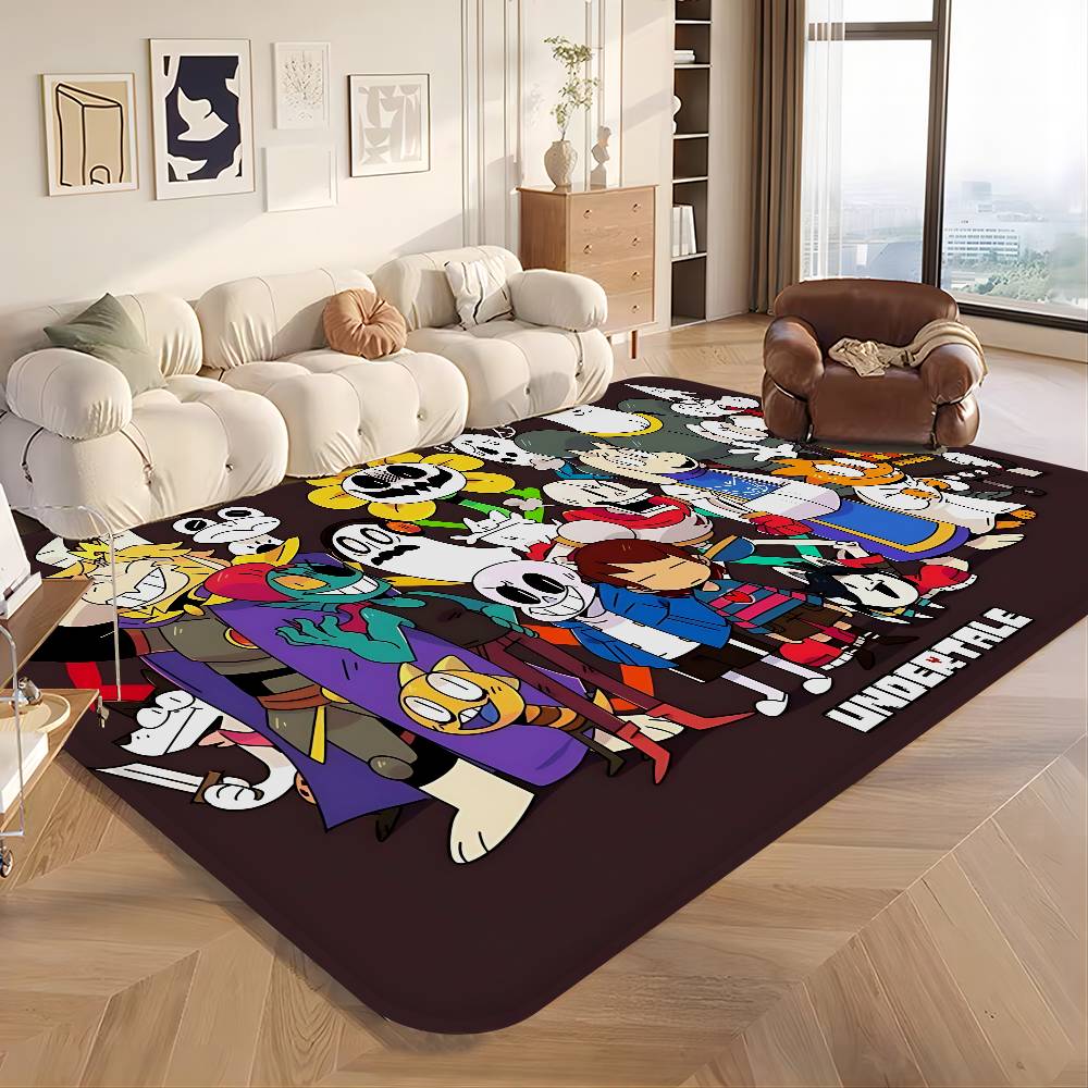 U-Undertale Anime Door Mat Kids Room Bedroom Decoration Balcony Anti-Slip Doormat Living Room Doormat Area Rug