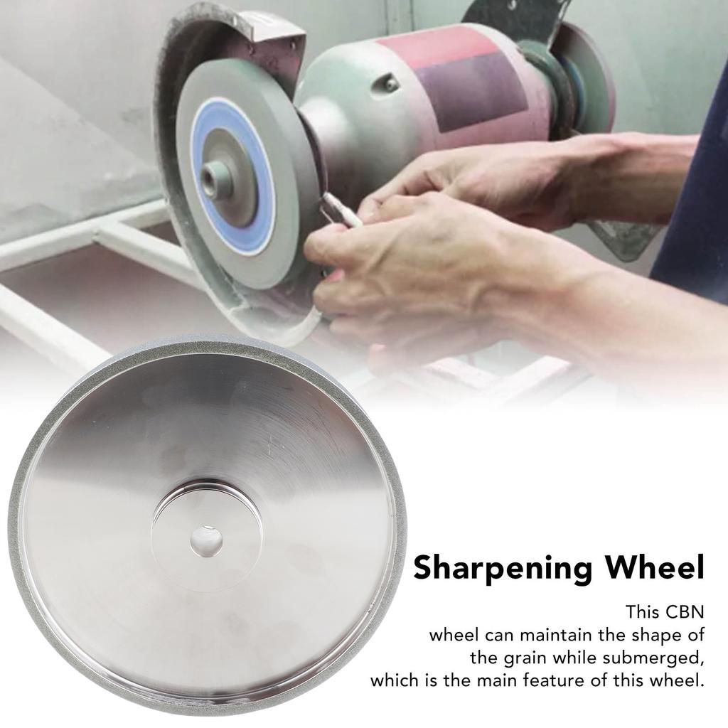 8 Inch CBN Grinding Wheel Electroplated Diamond Grinding Sanding Wheel for Flat Shape Grinder