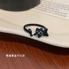 Fashion Cat Funny Personality Ring Charm Cute Style Ring Birthday Party Gift for Friends Exquisite Accessories