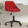 Day and Night - Day and Night Red Velvet Swivel Office Chair