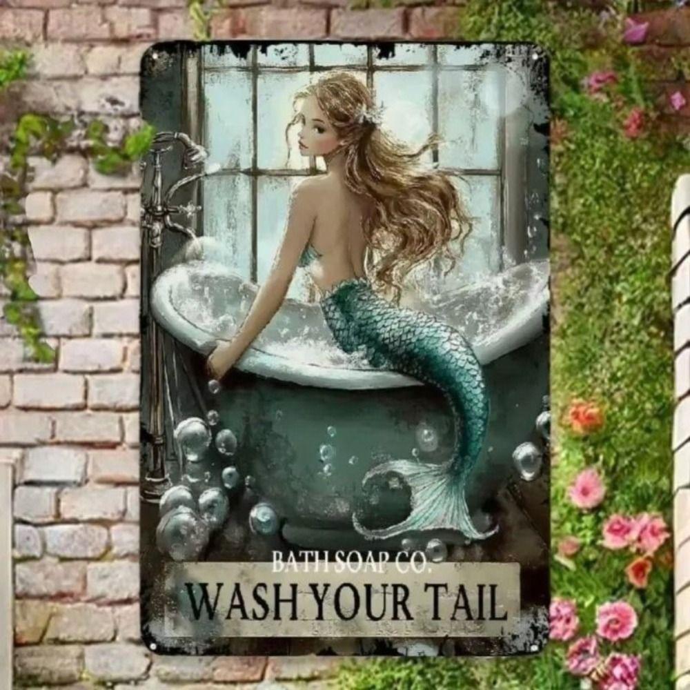 Vintage Metal Wall Art Sign 20x30cm Home Decor Retro Plaque