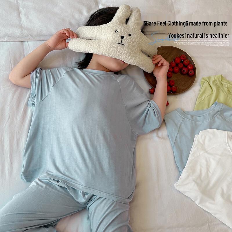 

Kids Lyocell Short Sleeve Pajama Set 130