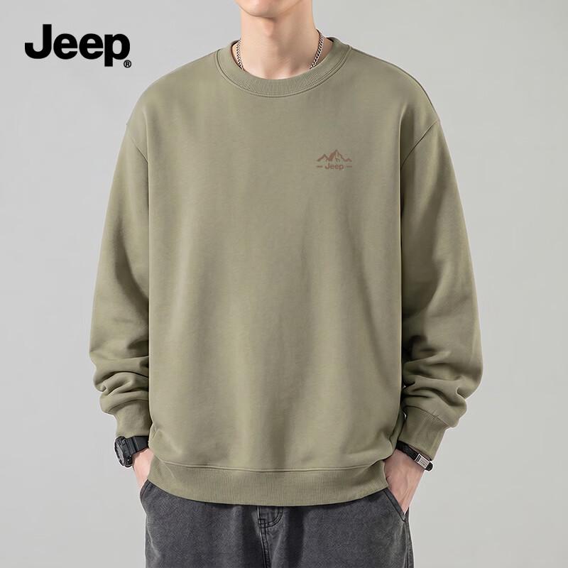 JEEP Men's Heavyweight Crew Neck Sweatshirt