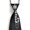 Unisex Pearl Tassel No-Knot Bow Tie Shirt - Casual Fashion Trend