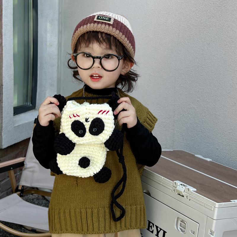 Adorable Panda Plush Crossbody Bag For Kids Stylish Trendy Accessory For Daily Use