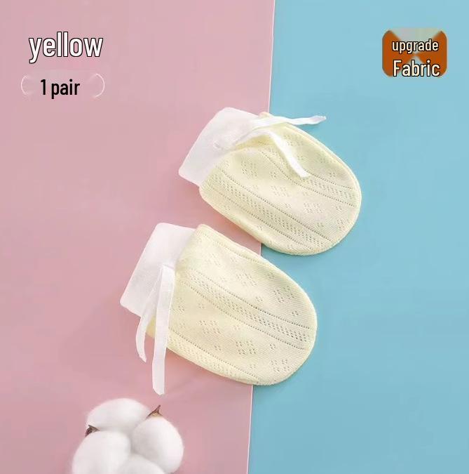 Newborn Anti-Scratch Mittens and Socks - Chewable Baby Gloves for Autumn and Winter