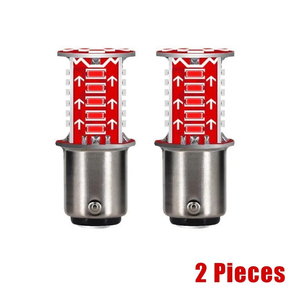 2pcs 1157 BAY15D Motorcycle 30SMD DRL LED Brake Parking Lamp Reversing Turn Signal Flash Taillight Motorbike Bulb Accessories