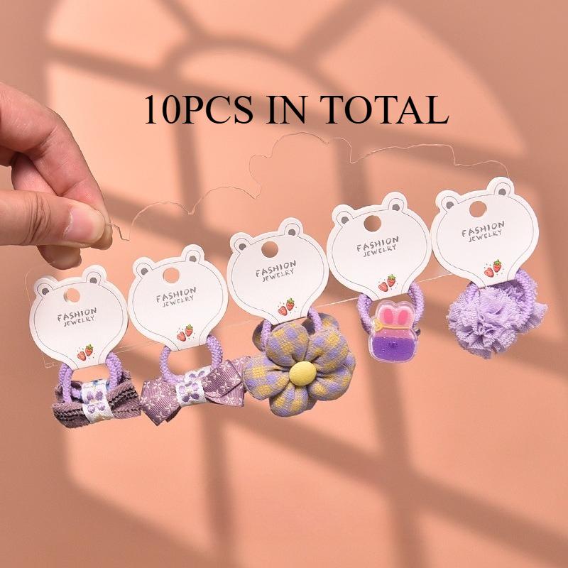 Bestseller Baby Bow Hair Ties Spring Summer New Princess Sweet Elastic Bands Cute Kids Hair Accessories Trendy Must-Have