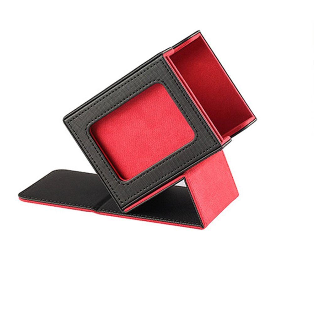 Flannel Game MTG Trading Card Holder PU Leather Game Card Organizer Fashion Card Deck Box