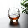 Creative Pineapple Whiskey SGlass Special-Shaped Glass Water Cup Household Transparent Egg-Shaped Cup Golden Edge Cup Juice
