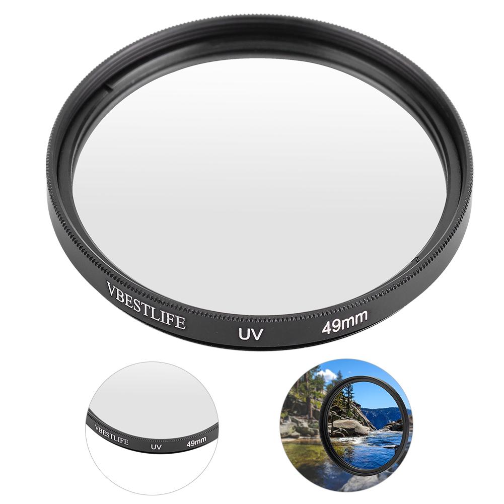 VBESTLIFE Univesal   Slim UV Filter Lens  ing Filters For   Cameras 49mm