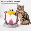 Hádanka pro kočky Interaktivní dávkovač pamlsků a pomalá miska Pet BBQ Roller Hračka pro cvičení mozku kočky Kognitivní tréninková hra
