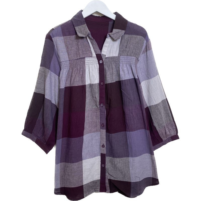 Export Export Original Order Leftover Stock Cotton Cropped Sleeves Happy Shirt Female Loose Casual All-Matching Shirt Mom Wear Spring