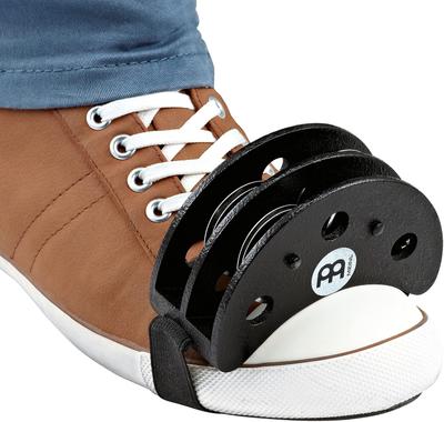 MEINL Percussion Foot Tambourine FJS2S-BK (Domestic Genuine Product) Black