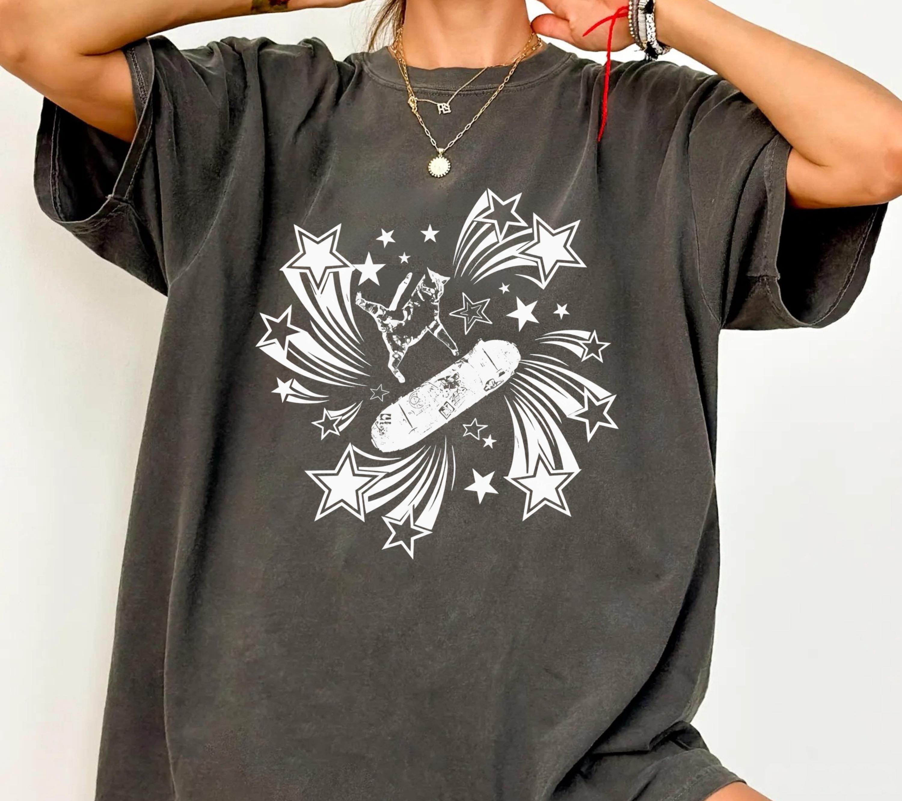 

2026 Summer Womens Funny Cat Pattern TShirt Unisex Cotton and Breathable Short Sleeve Oversized Loose Casual 4XL