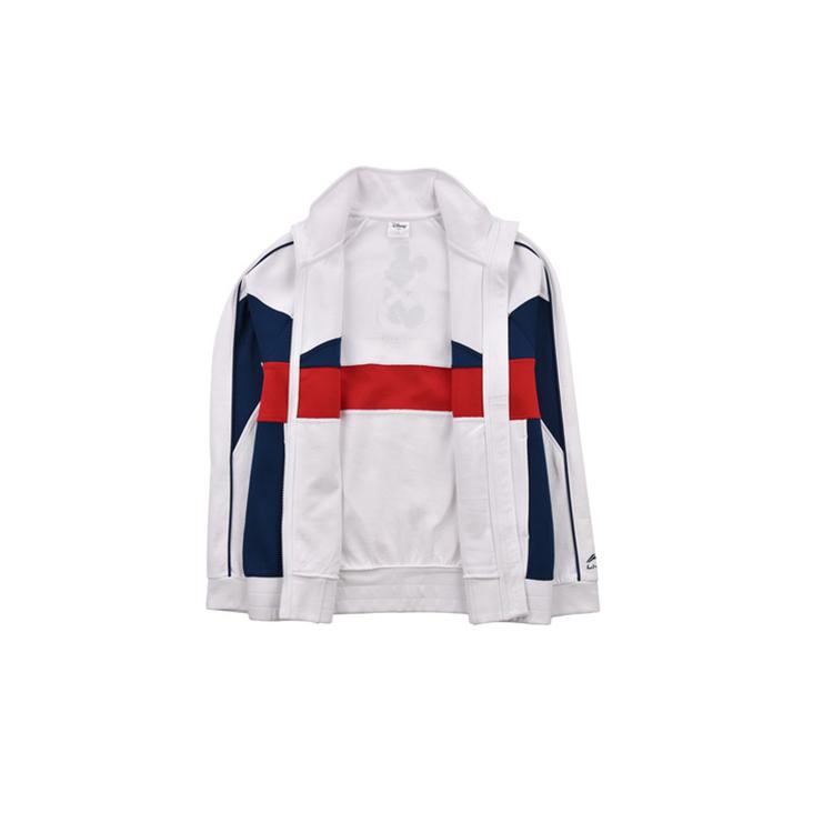 Li Ning X Disney Sweatshirts Unisex Standard White Stand Collar Moderate Cardigan AWDN765-1