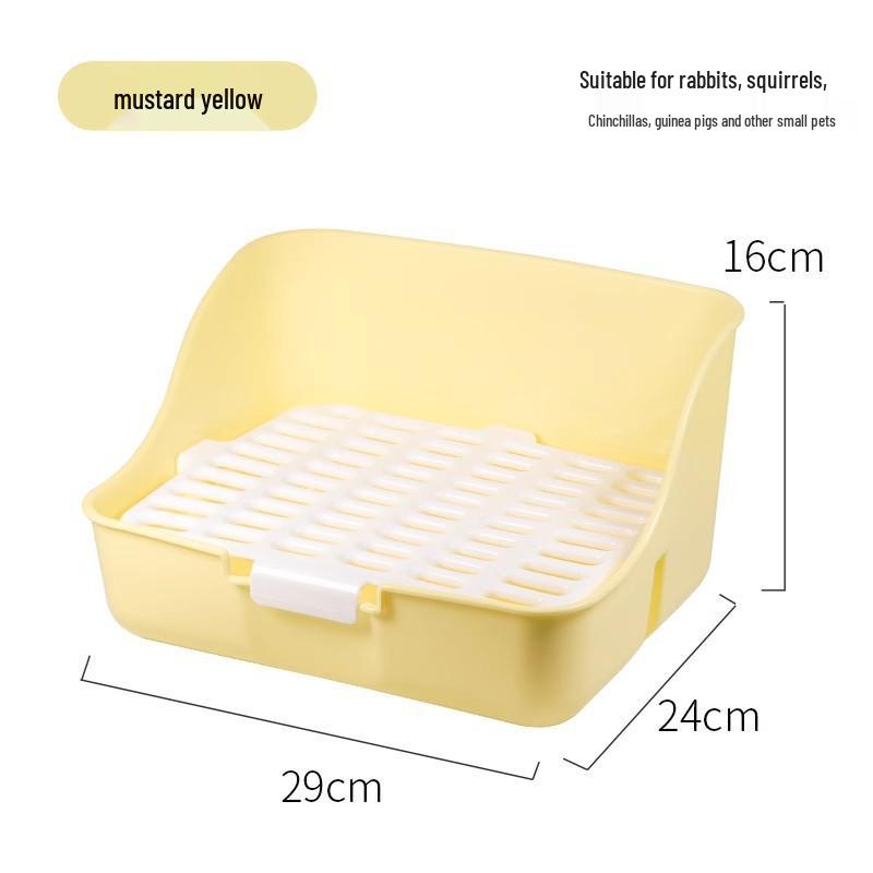 Rabbit and Guinea Pig Anti-Tip Urine Potty - Fixed Style for Chinchillas