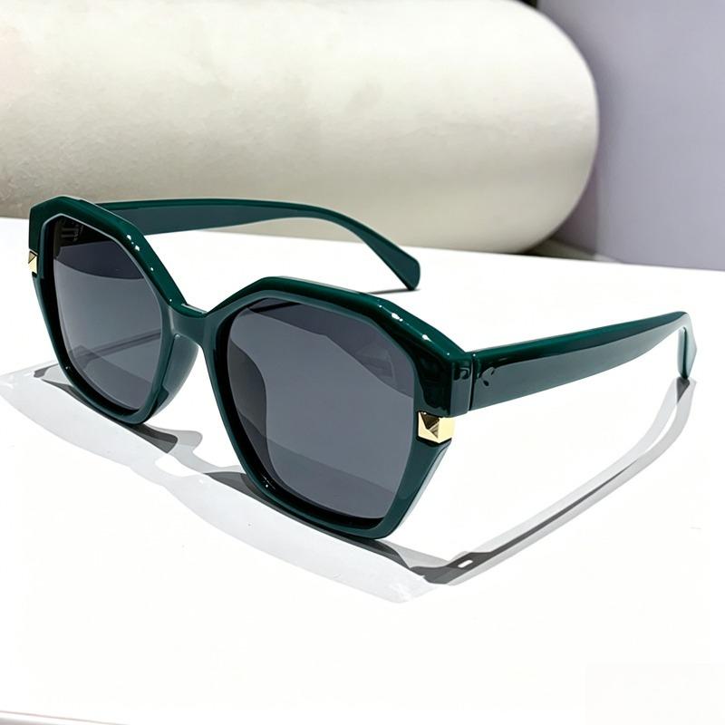 New Polygonal Polarized Sunglasses for Women Trendy Street Style High-End UV400 Shades Eyewear TR90 Frame Outdoor Travel Glasses