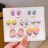 Girls' Ear Clips Cute Cartoon Children's Earrings Little Girls Princess Earrings No Pierced Ears Fake Earrings No Ear Jewelry