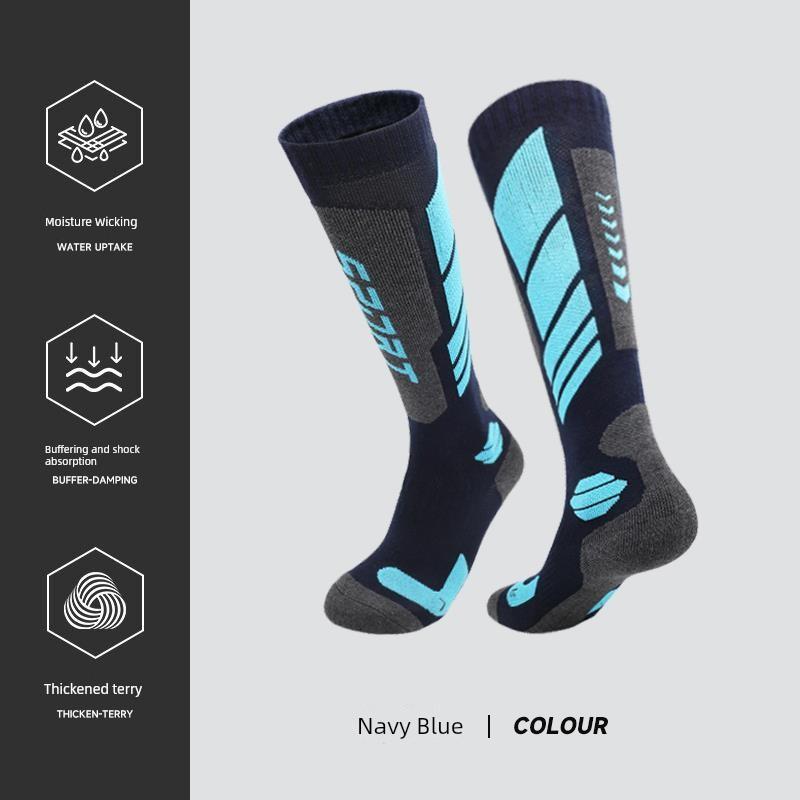 Ski Socks for Men, Outdoor Sports, Running, Mountaineering, Non-Slip, Wear-Resistant, Four-Season Thin Thermal Socks, Women's Single-Board