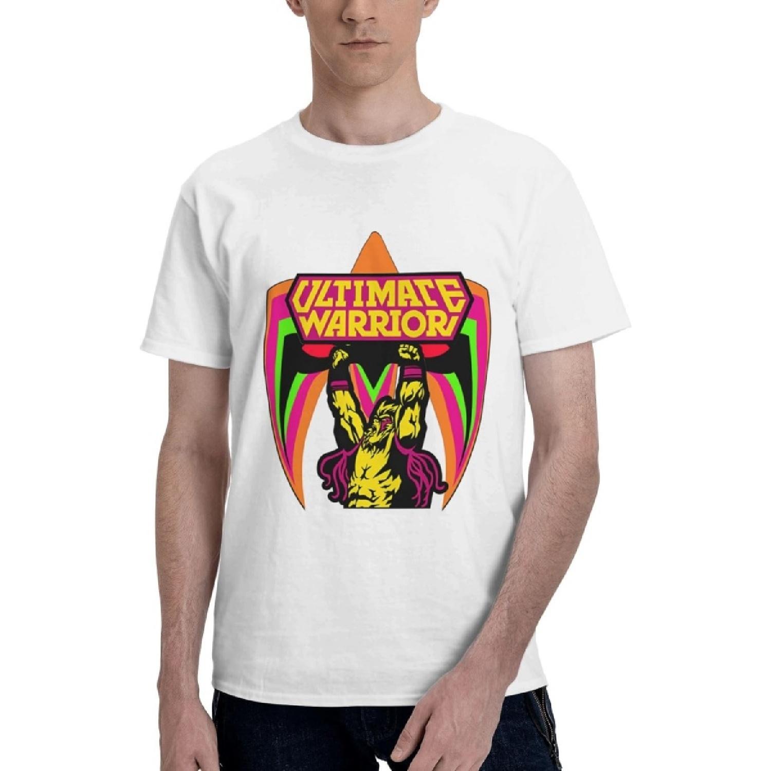 Футболки Ultimate Warrior для мужчин True Classic Tees Повседневные с круглым вырезом Хлопковые мужские футболки - Белый S