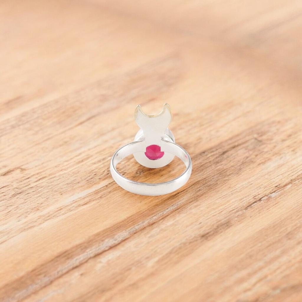 Pink Rubellite Gemstone 925 Solid Silver Jewelry Handmade Two Tone Ring For Her RR-58-11