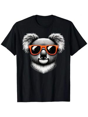 Cool Koala Wearing Sunglasses Graphic Art T-Shirt
