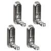 4Pcs Retractable Wall Hooks for Bathroom & Closet Space Saving Folding Hooks Functional & Stylish Hook for Keys & Hats