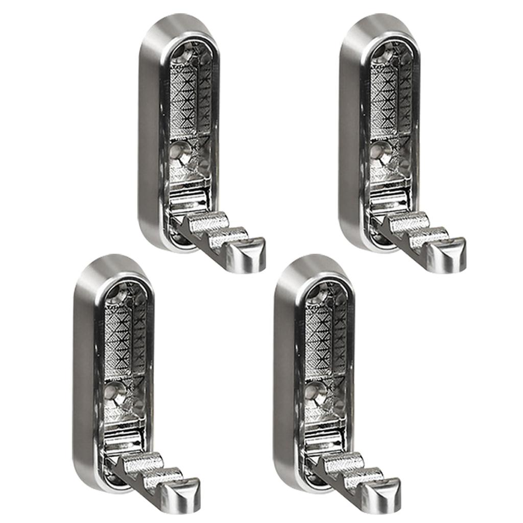 4Pcs Retractable Wall Hooks for Bathroom & Closet Space Saving Folding Hooks Functional & Stylish Hook for Keys & Hats