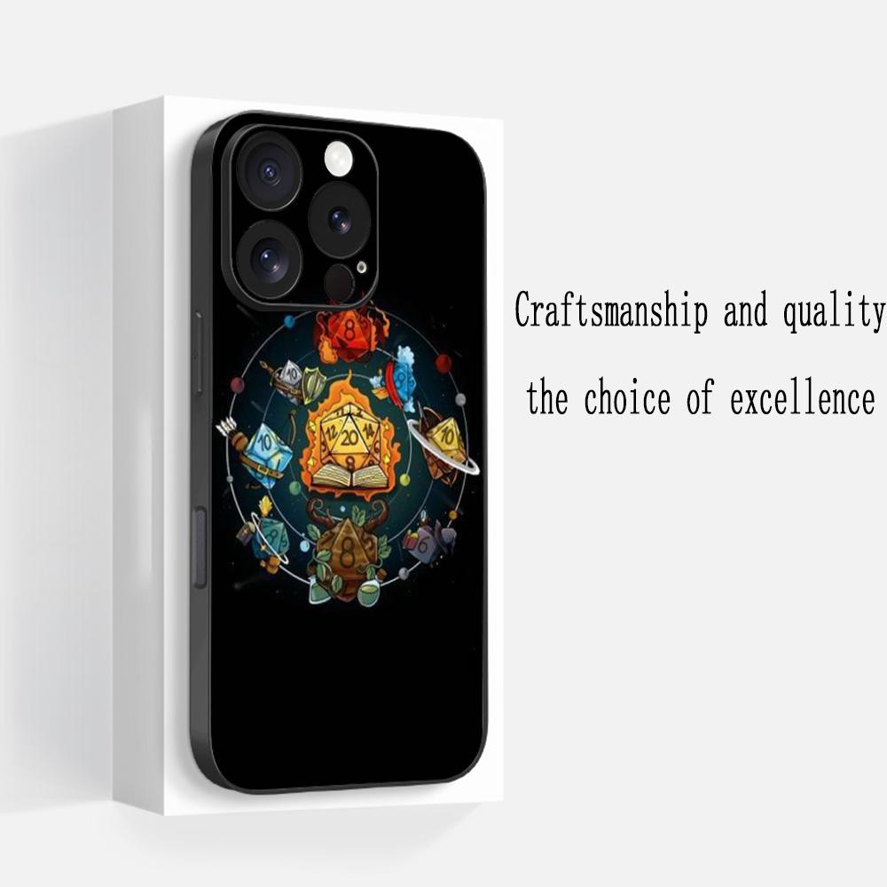 

Dungeons Dragons dnd classic game Phone Case For iPhone 17 16 e 15 14 13 12 Plus Mini Pro Max Soft black Shockproof Cover iPhone 15
