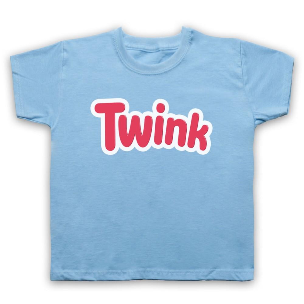 

Twink Twinkie Logo Parody Gay Humour Lgbt Rights Pride Kids Childs T-Shirt 3XL