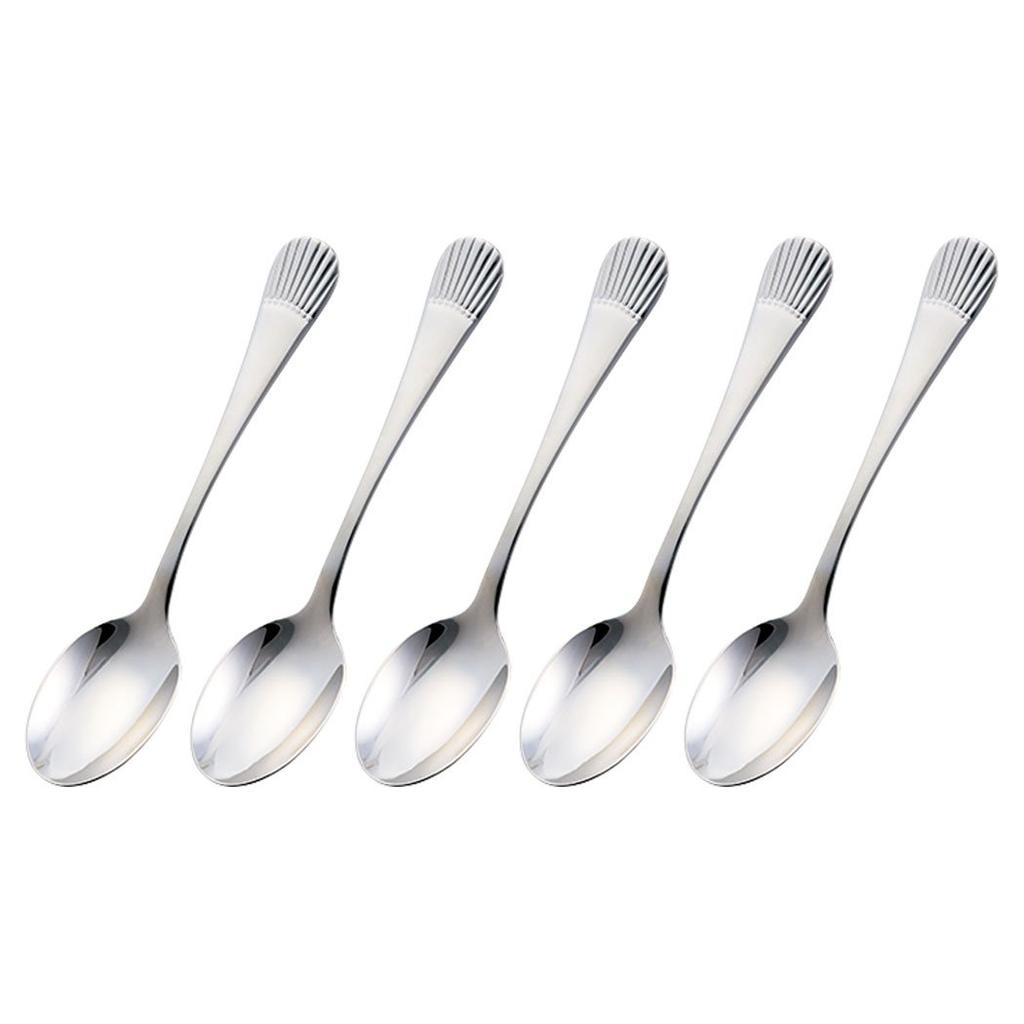 Noritake Tea Spoon Set, 13.1cm Starcrest, 5-Piece, Stainless Steel, T5Y/210A