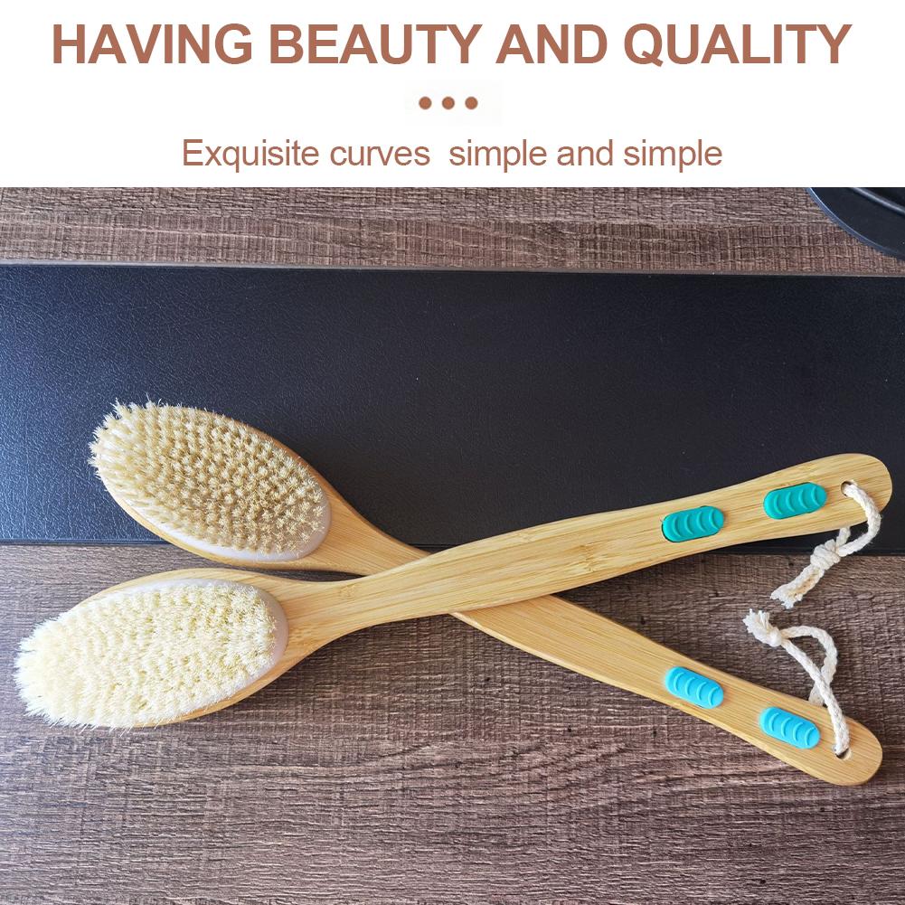 

Long Handle Soft Bristles Shower Brush Dry Skin Exfoliating Double-sided Shower Bath Body Care Brush Cleaning Tool China Mainland