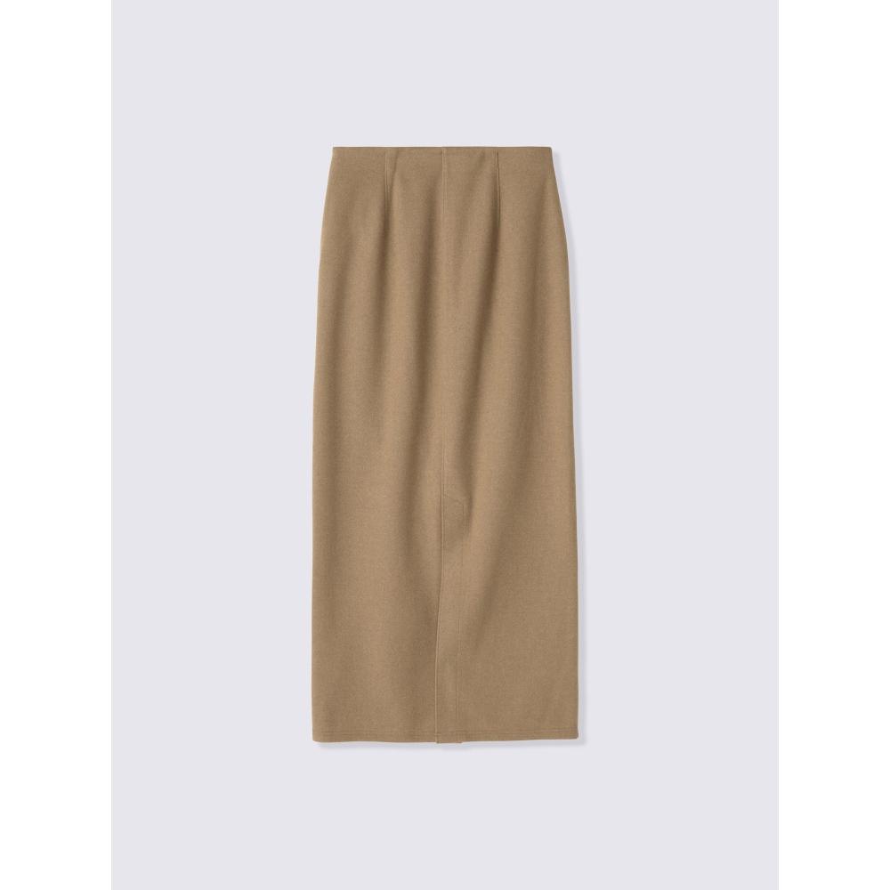Gu By Uniqlo Cozy Melton Skirt Longer Length
