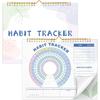 Habit Tracker Calendar, 7.8 X 9.8 Inch Goal Tracker Stay Focused for Goal Setting & Productivity Daily Habit Tracker Journal Productivity Tool School