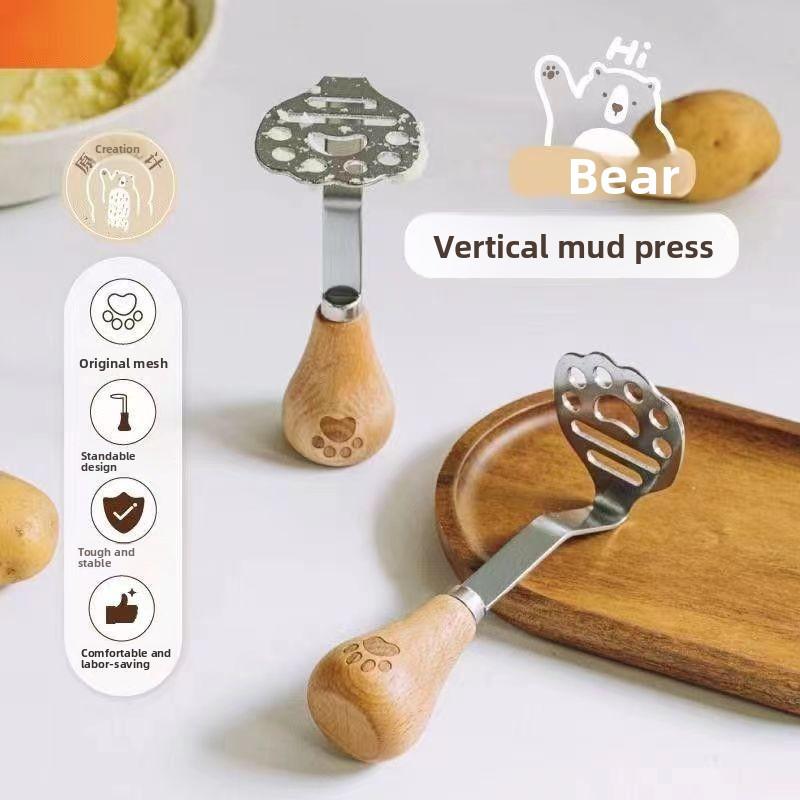 Ins430 Stainless Steel Baby Food Masher Modern Design for Potato and Sweet Potato Puree Food Grade Material