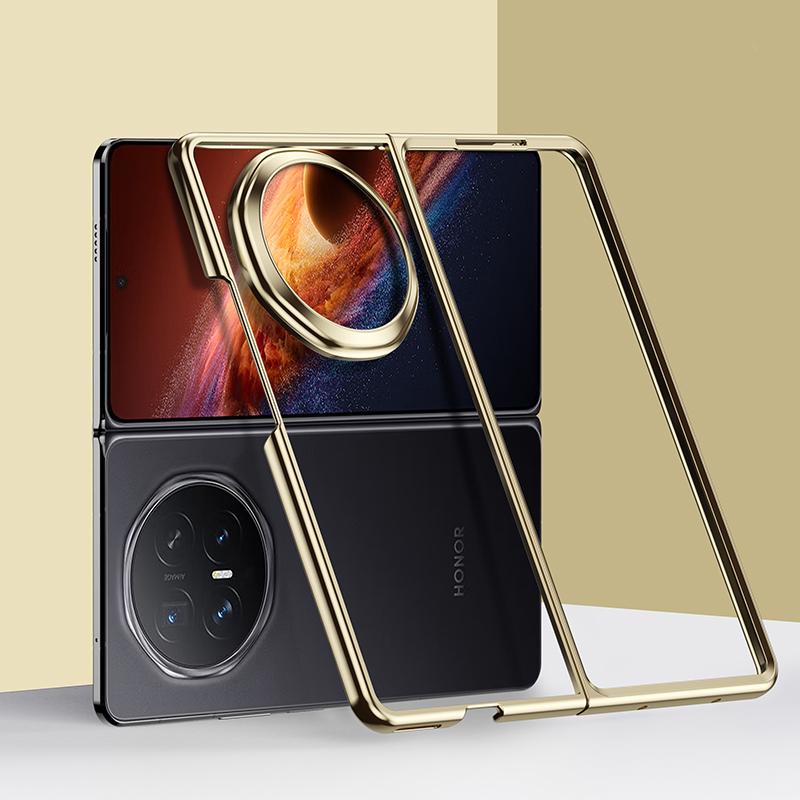 Ultra Thin Plating Phone Case For Honor Magic V6 V5 V3 5G Hard PC Clear Camera Protect Back Cover Shell