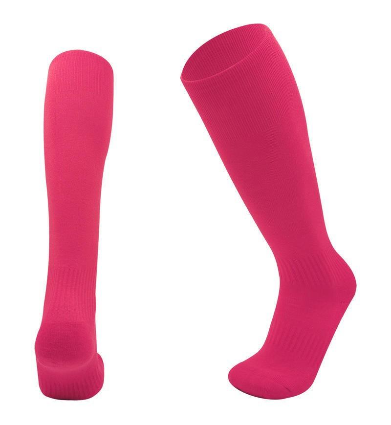 Long Tube Knee Football Socks Adult Solid Color Versatile Children'S Football Socks Towel Bottom Sweat-Absorbing Non-Slip Wear-Resistant Shock Socks